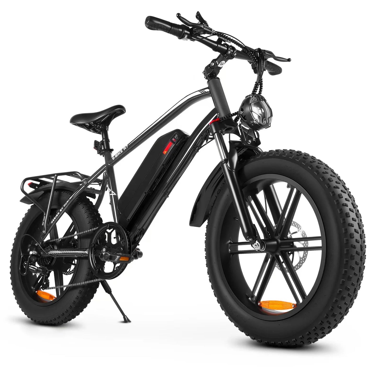 Electric Bike, Peak 1000W Electric Bicycles for Adults, 20X4.0" Fat Tire Ebike, 48V/13AH Battery, 25MPH E-Mountain Bike for Cycling & Off-Road, 7-Speed Front Suspension Ebike for Adults UL2849